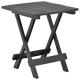 vidaXL Tuintafel Antraciet Kunststof 45x43x50 cm