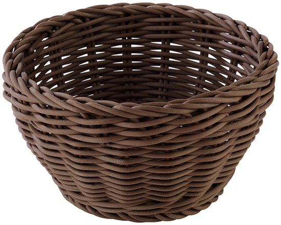 APS Mand rond 16 cm, donkerbruin