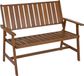 Lesli Living Bank Calgary Hardhout 120cm - Beige