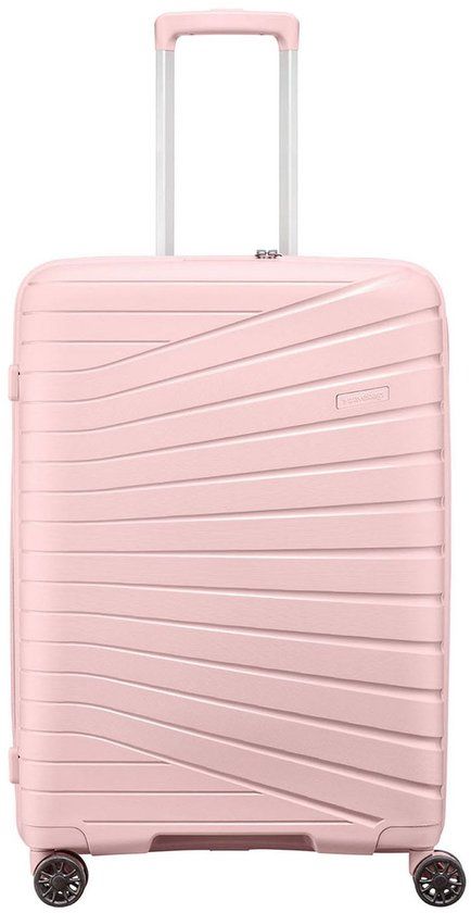Travelbags The Vibe 4-wiel Trolley 65 cm - Uitbreidbaar 72/83 liter - 65.5x44.5x28.5 cm - roze