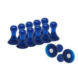 Magneet Expert® grote fruitige gekleurde Skittle magneten - marineblauw (10 pakjes van 6)