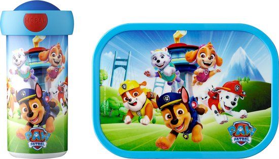 Mepal Campus Lunch Set - Paw Patrol Pups - Lunchbox & Drink Bottle for Kids