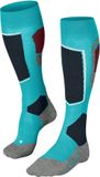 FALKE SK4 warm dun wol functioneel materiaal skisokken dames turkoois - maat 41-42