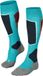 FALKE SK4 warm dun wol functioneel materiaal skisokken dames turkoois - maat 41-42