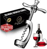Tire-bouchon simple pour bouteilles de vin - Inox - Pas de pièces cassées