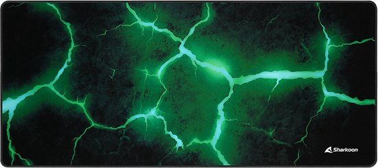 Sharkoon SKILLER SGP30 Gaming Mousepad - Black/Green - 90x40cm