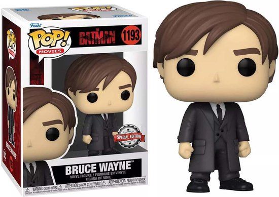 Funko POP Movies 1193 Bruce Wayne The Batman Special Edition