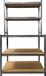 BRASQ Robuuste Werkbank RVS - Werktafel met 5 MDF-Planken - 100x60x180cm - Draagkracht Max. 550 KG
