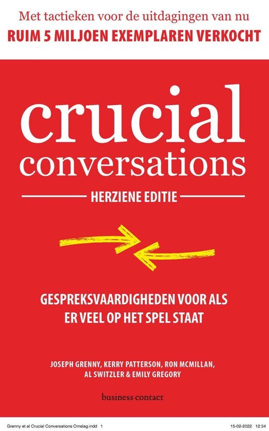 Crucial Conversations: paperback, 272 pagina's, Nederlands