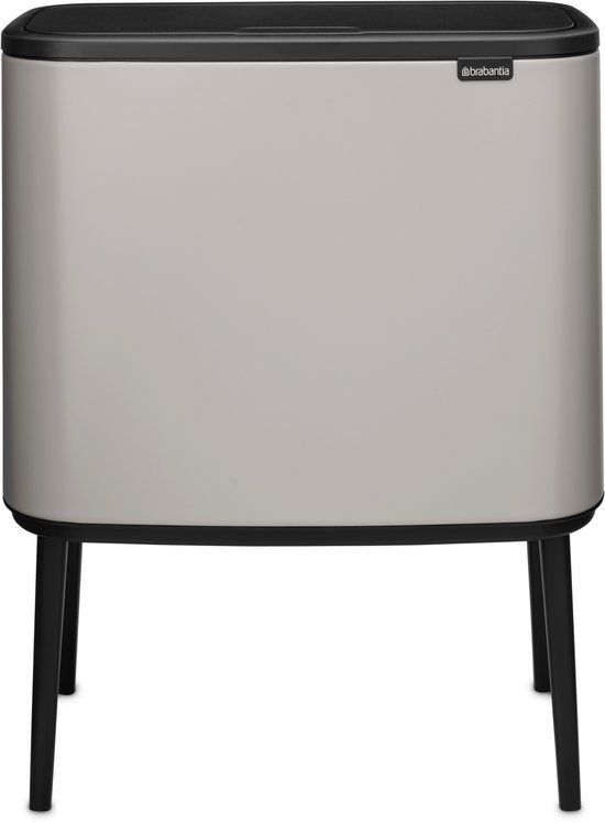 Brabantia Bo Touch Bin Prullenbak - 36 liter - 1 vak - Soft Grey