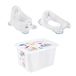 keeeper Peppa Pig-set: potje adam, toiletbril ewa en opbergbak karolina van 30 l, potje van ca. 18 maanden tot 3 jaar, toiletbril van ca. 24 maanden tot 4 jaar, wit (Nordic White)