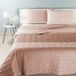 Caleffi Sweet Roses sprei voor lente, katoen, taupe, eenpersoonsbed, 1003342
