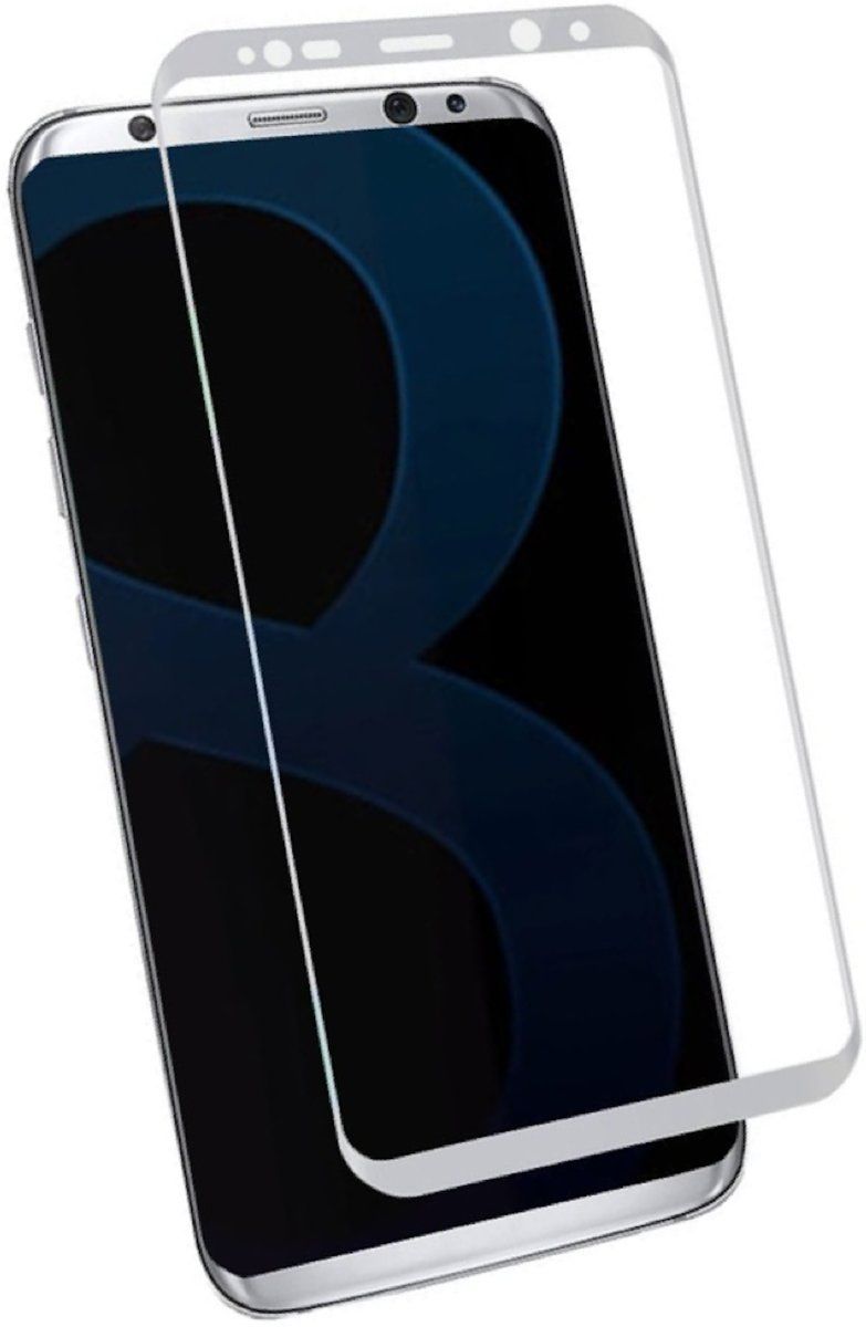 iCall Screenprotector Samsung Galaxy S8 - Edged 3D Tempered Glass Zilver