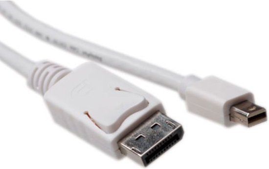 ACT AK3963 - Mini Displayport naar Displayport Kabel - 1m - Wit