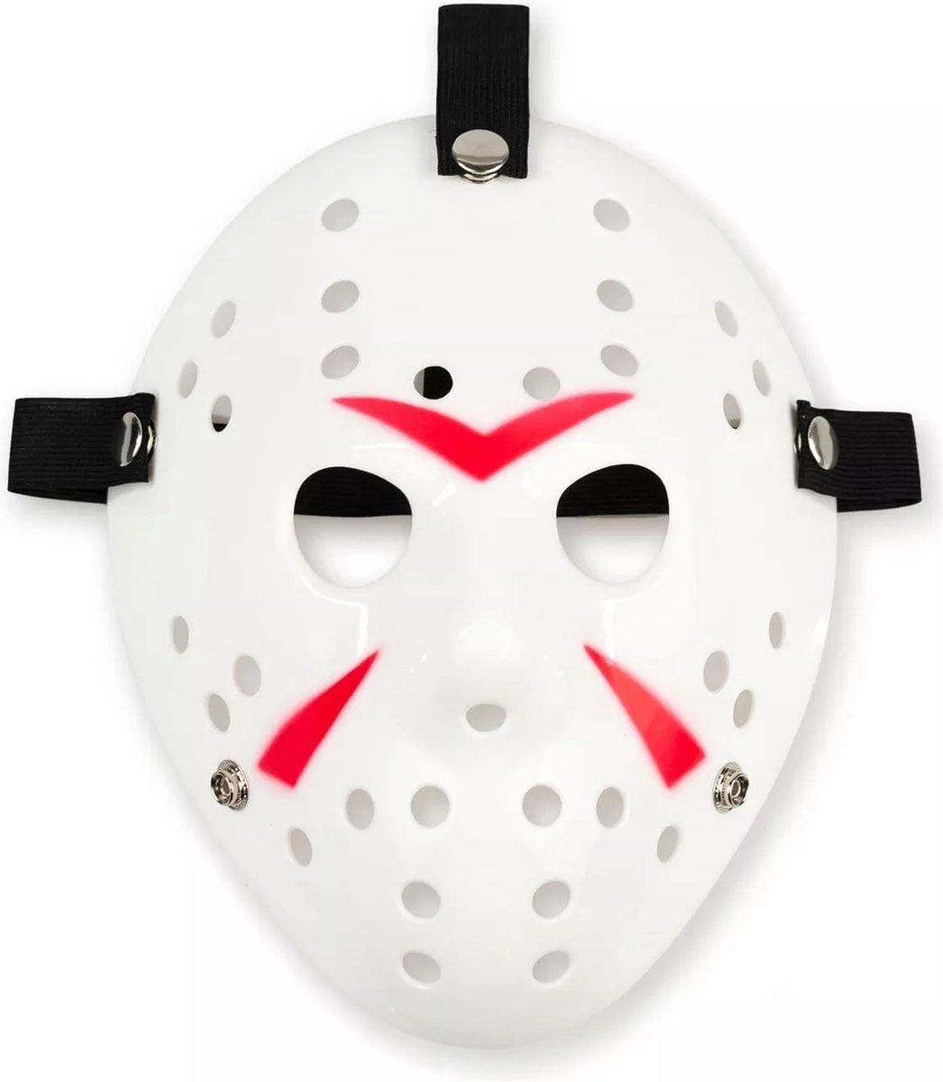 Tecqx Jason Voorhees Hockey Masker - Halloween Masker - Horror Film Friday The 13th - Cosplay Masker - Verkleedmasker - Wit