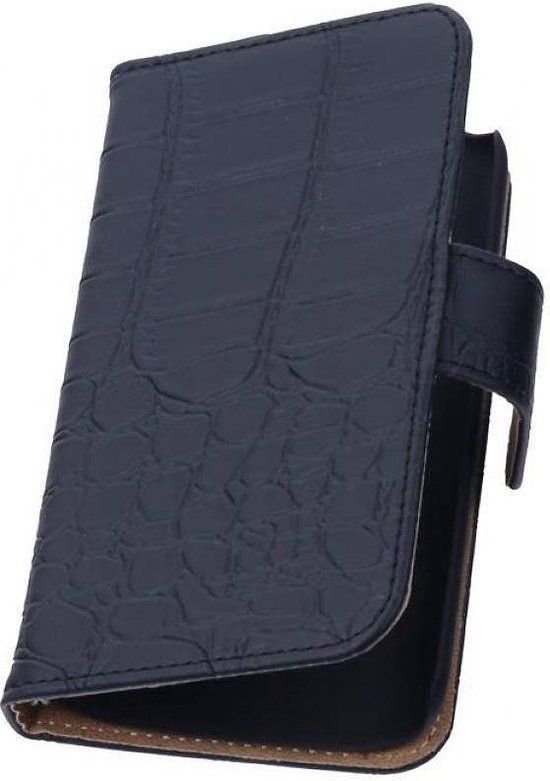 BAOHU Croco Bookstyle Wallet Case - HTC One E9 Plus - Black