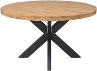 Merkloos Starfurn Eettafel Ron Bruin 140x140x76 cm