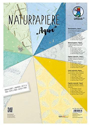Ursus Aqua - Knutselpapier - 10 vellen - Verschillende soorten en kleuren