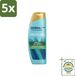 Head & Shoulders 5 x DermaX Pro Anti-Roos Shampoo, Kalmeert, 470 ml