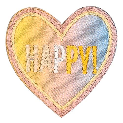 HKM Now Foods 10236482 patches, stof, blauw/geel/roze, één maat