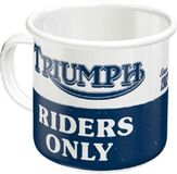 Nostalgic-Art Triumph Riders Only Emaille Drinkbeker
