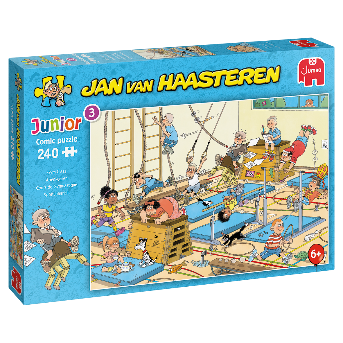Jumbo Jan van Haasteren Junior Apenkooien 240 stukjes - Kinderpuzzel
