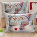 PETTI Artigiani Italiani - Paar kussenslopen 40 x 70 cm van microvezel, kerstdecoratie, voor slaapkamer, bank, woonkamer, set van 2 kussenslopen, kussensloop Xmas 7