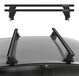 Omac Barres de toit transversales en aluminium pour Ford Mondeo III Liftback Turnier 2007-2014 – Antivol – Rainure en T – Testées City Crash – Charge max 50 kg Noir