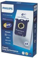Philips S-Bag FC8021/03 - Stofzuigerzak Classic Long Performance - 12 Stuks