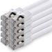1aTTack.de 2m CAT7 LAN-netwerkkabel RJ45 10 Gigabit, 10 stuks - wit