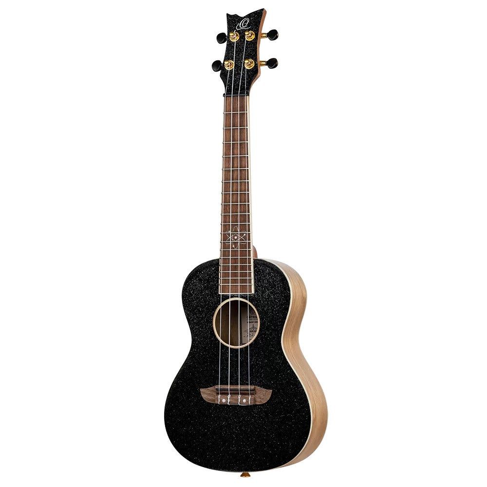 Ortega RUEL-MBK Element Series Concert Ukulele - Metallic Black with Gig Bag