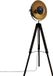 b-home-interieur.be Staande Lamp - Driepoot lamp - loft zwart / Goud - diameter 67 x hoogte 162cm