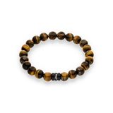 S.Oliver Herensieraden – armband van kralen met roestvrijstalen details – klassiek, elegant en mannelijk – perfect cadeau-idee