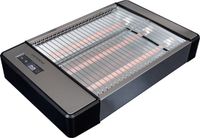 Gastronoma 18140003 - Grille-pain plat avec grande surface de toast, minuterie numérique et 6 niveaux de brunissage - Gris