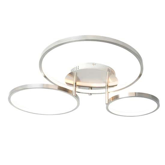 QAZQA CL Rondas Plafondlamp 1 lichts L 770 mm staal