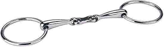 Kerbl Bit Watertrens dubbelgebroken frans hol - Rvs - 12 5cm