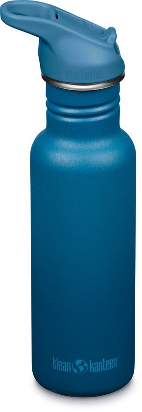 Klean Kanteen Drinkfles Classic Narrow 532ml met Sportdop - Corsair Blauw
