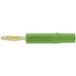 Schützinger DI FK 02 L Au / GN Prise à ressort coudée Fiche droite Ø broche : 2 mm Vert 1 pièce