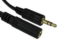 RS PRO Aux-kabel, stereo-jack, 3,5 mm/stereo-jack, 3,5 mm stekker stekker L. 15m zwart
