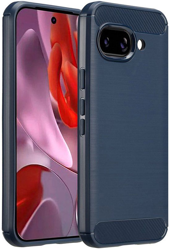 imoshion Hoesje - Geschikt voor Google Pixel 9a - Brushed Backcover - Donkerblauw
