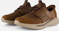 Skechers Slade - Zachary Heren Instappers - Kastanjebruin - Maat 46