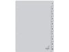 Kangaro Tabbladen 4-gaats G410C 1-10 genummerd grijs PP - 25 stuks