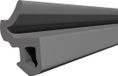 DQ-PP Joint de cadre, Noir, 10 m, S-618