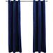 Vidaxl Rideaux occultants et anneaux 2pcs bleu marine 94x160cm velours