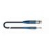 QUIK LOK RKSM/300‑1 microfoonkabel XLR vrouwelijke jack mono, 1 m, Superflex Low Nois, vergulde aansluitingen, zwart