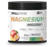 SKILL NUTRITION Magnésium Bisglycinate Poudre, Fruit de la passion-Pêche - 480 g