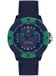 LIGHT TIME POKER Montre unisexe analogique à quartz bleu/vert boucle en silicone