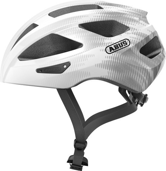 Abus Macator Helm, white/silver