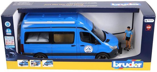 Bruder Camper Mercedes-Benz Sprinter met chauffeur - Blauw