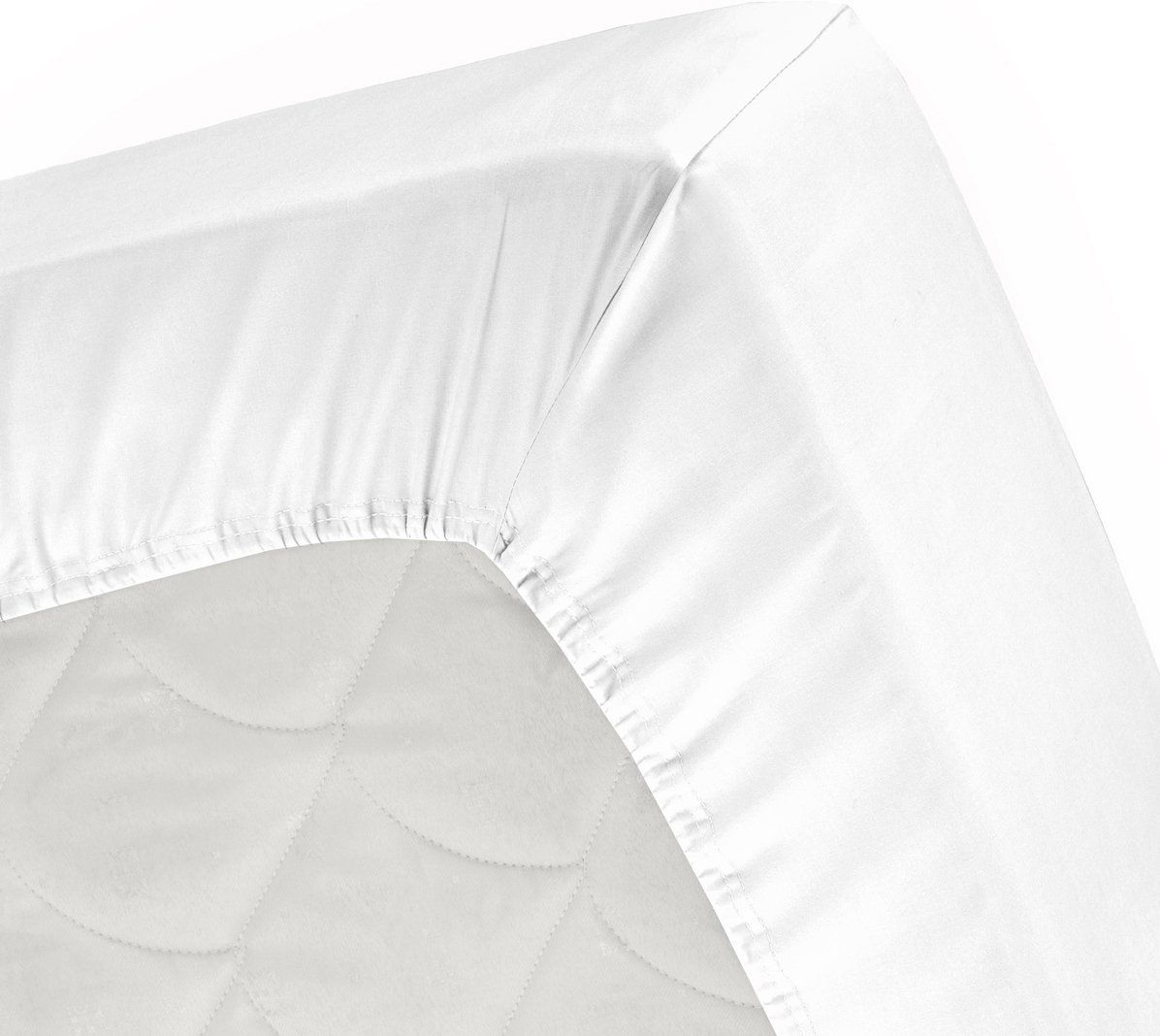 Cinderella jersey topper hoeslaken - 1-persoons (80/90x200/210 cm) - wit